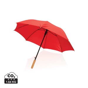 XD™ 23" Impact AWARE™ RPET 190T auto open bamboo umbrella