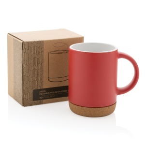 XD Ceramic mug with cork base 280ml - Img 10