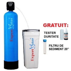 Expert Water EWS 35 L dedurizator de apă dublu corp cu vană Clack SUA volumetrică| Takabanis.ro