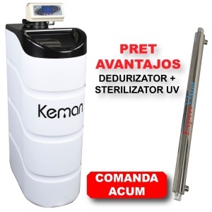 Pachet Tratare Apă: Dedurizator TKS 25 și Sterilizator EWUV 55 | Preț Promoțional