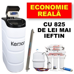 Pachet Dedurizator Apă TKS 25 + Sterilizator EWUV 55 + Osmoză Inversă EWRO 50 | Cel Mai Mic Preț