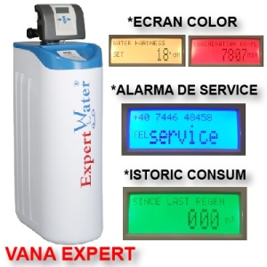 Dedurizator apa EWS 25 L Expert cu Vană Clack SUA, 25L, Tip Cabinet