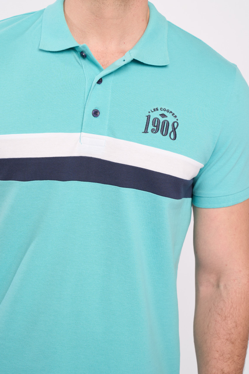 Lee Cooper - Tricou polo barbat maneca scurta cu logo
