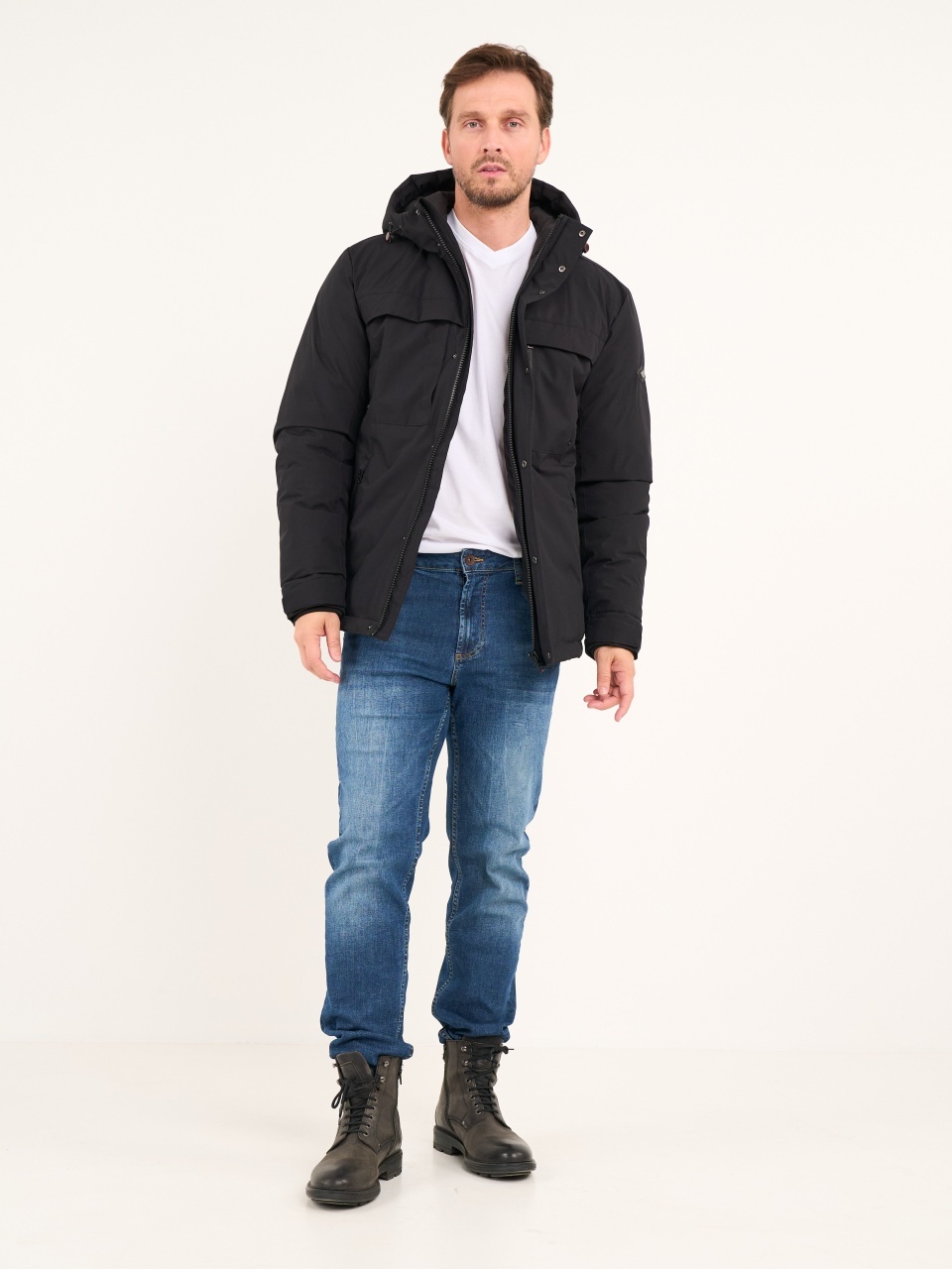 Lee Cooper - Jacheta barbat cu buzunare si gluga