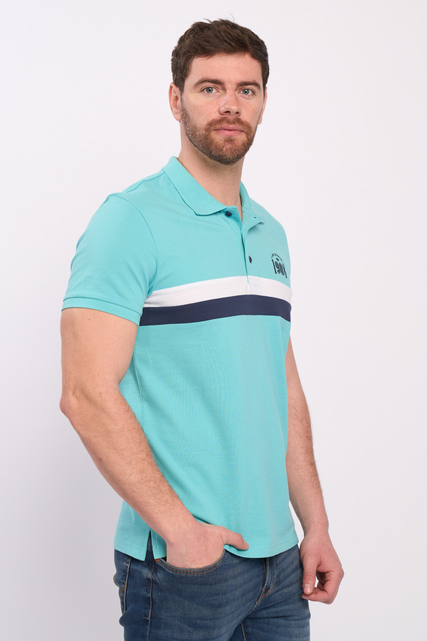 Lee Cooper - Tricou polo barbat maneca scurta cu logo