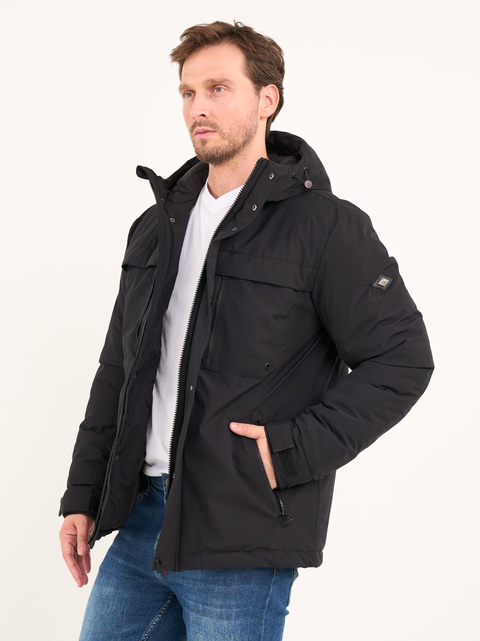 JUN Lee Cooper - Jacheta barbat cu buzunare si gluga