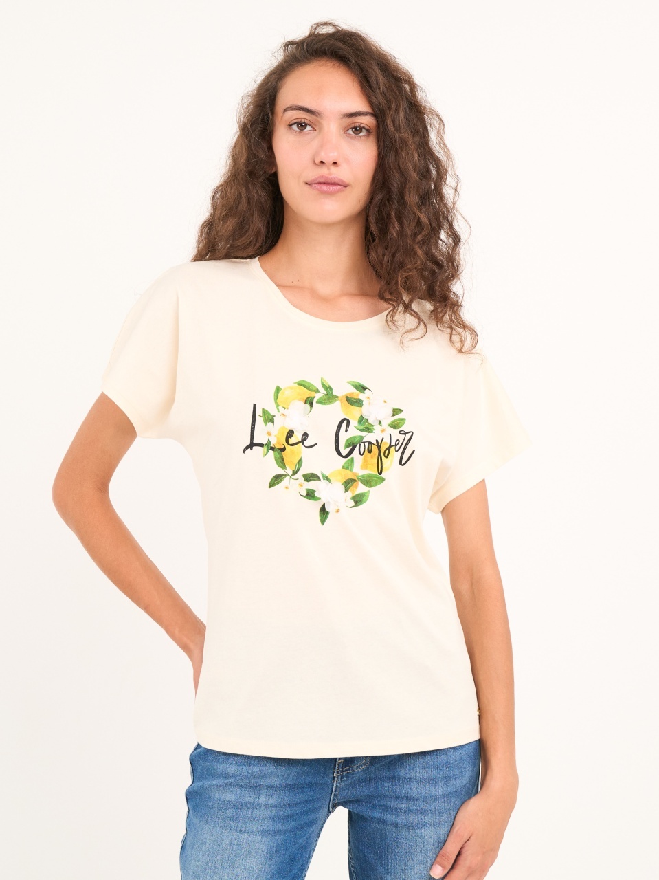 Lee Cooper - Tricou dama cu maneca scurta si imprimeu