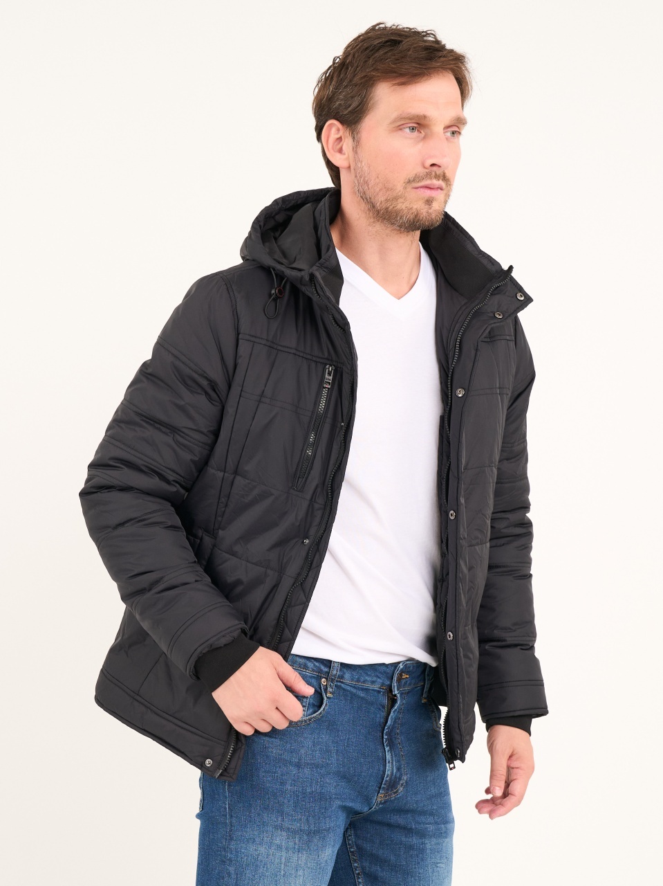 *☼*―Lee―*☼* Lee Cooper - Jacheta barbat groasa cu gluga si buzunare