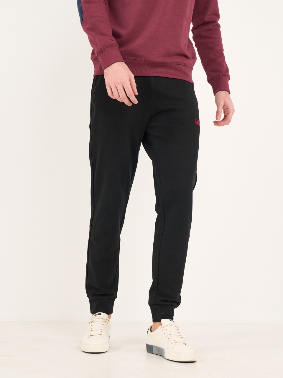 Lee Cooper - Pantaloni sport barbat cu logo si buzunare