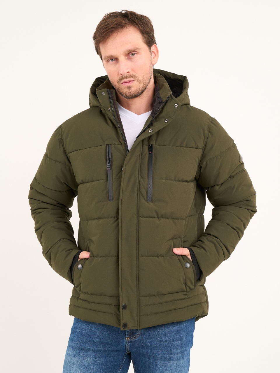 Lee Cooper - Jacheta barbat cu fermoar si gluga