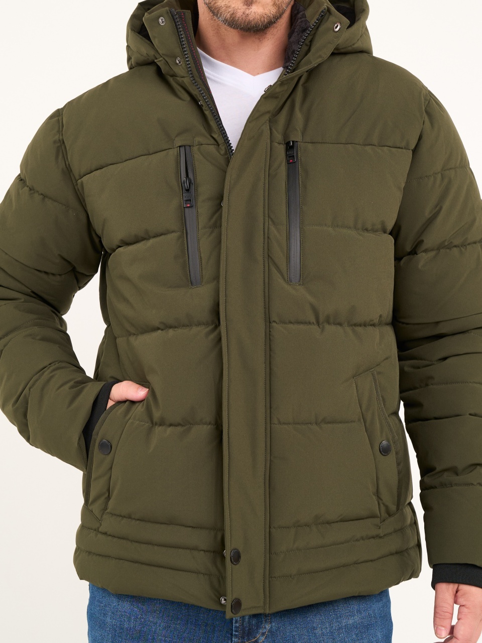 Lee Cooper - Jacheta barbat cu fermoar si gluga
