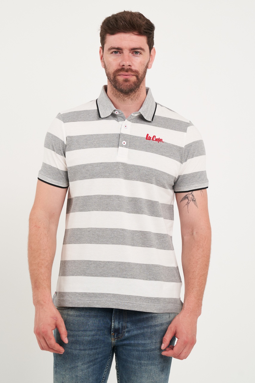 Lee Cooper - Tricou barbat polo cu dungi