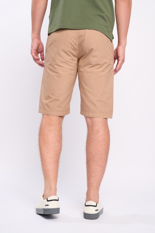Kenvelo - Bermude barbat de culoare uniforma cu buzunare oblice - Img 4