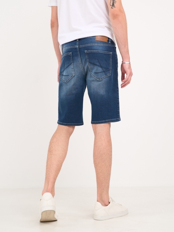 Kenvelo - Bermude barbat din denim cu aspect usor decolorat - Img 3