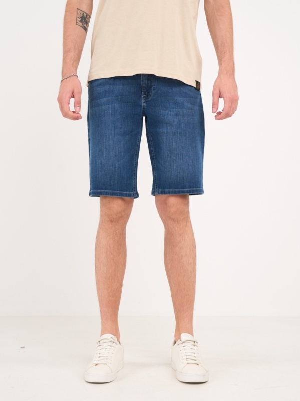Kenvelo - Bermude barbat din denim cu aspect usor decolorat - Img 6