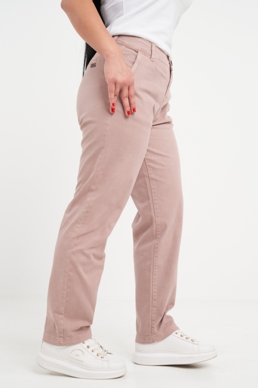 Kenvelo - Pantaloni lungi dama de culoare uniforma cu buzunare - Img 3