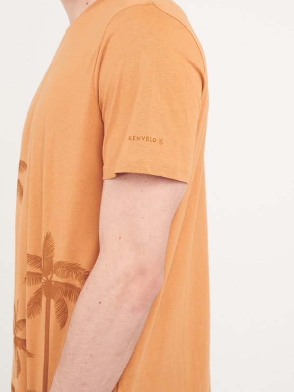 Kenvelo - Tricou barbat cu maneca scurta si imprimeu grafic - Img 3
