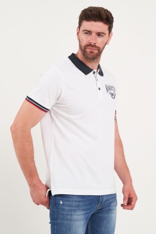 Kenvelo - Tricou barbat polo cu detalii - Img 3