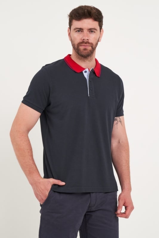 Kenvelo - Tricou barbat polo de culoare uniforma - Img 4