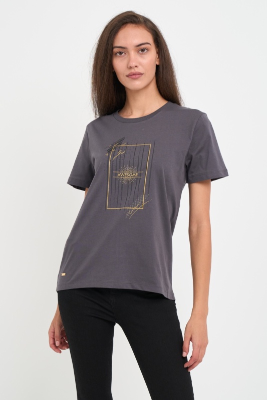 Kenvelo - Tricou dama cu imprimeu grafic
