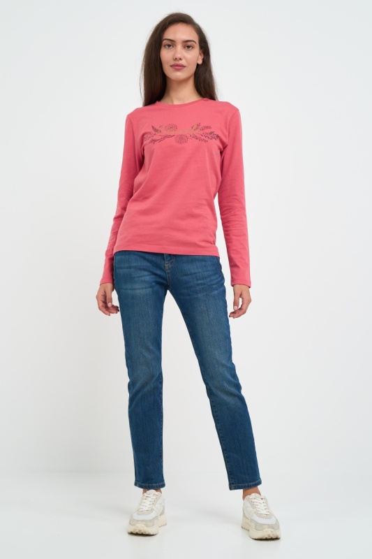 Kenvelo - Tricou dama cu maneca lunga cu imprimeu logo mentionat - Img 7