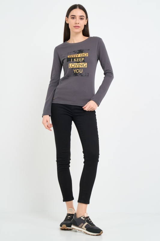 Kenvelo - Tricou dama cu maneca lunga si imprimeu - Img 10