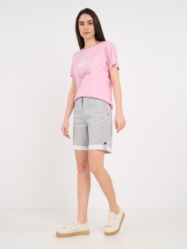 Lee Cooper - Bermude dama cu buzunare si detalii - Img 9