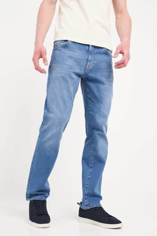 Lee Cooper - Blugi barbat regular cu aspect decolorat - Img 6