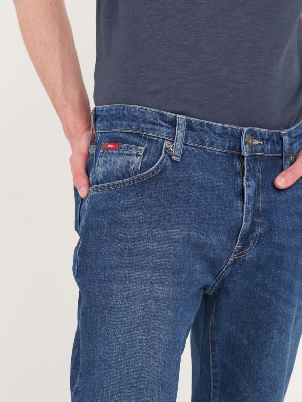 Lee Cooper - Blugi barbat regular cu aspect usor decolorat - Img 4