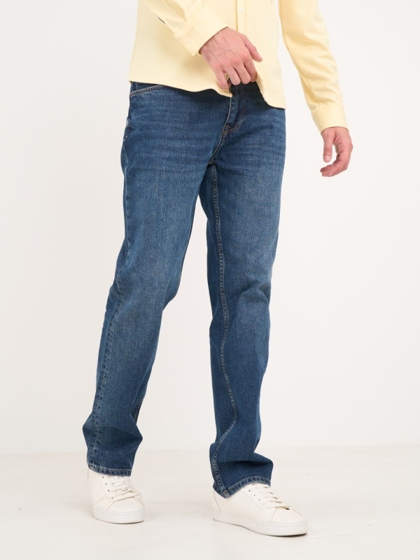 Lee Cooper - Blugi barbat regular cu aspect usor decolorat - Img 7
