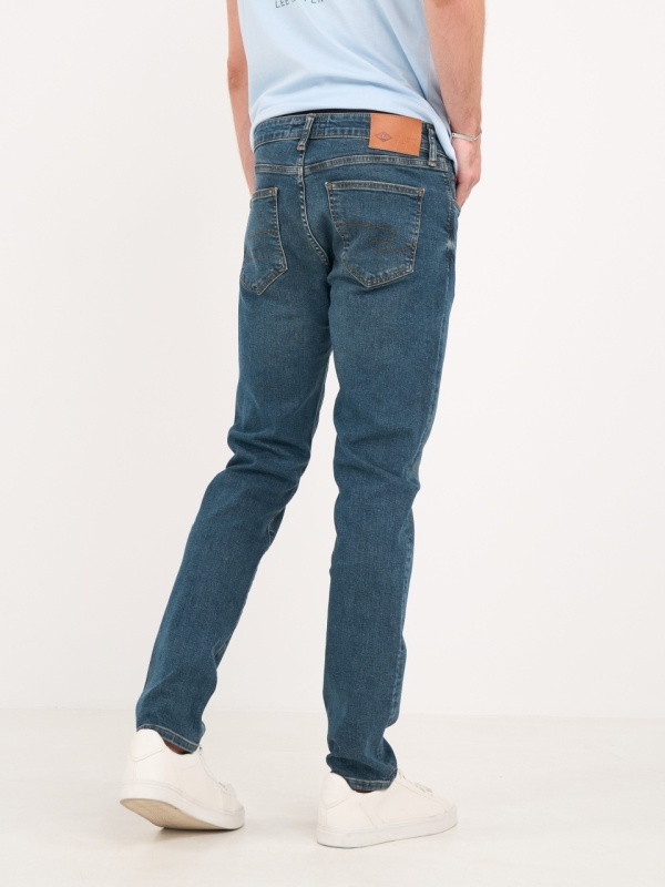 Lee Cooper - Blugi barbat slim cu aspect decolorat - Img 4