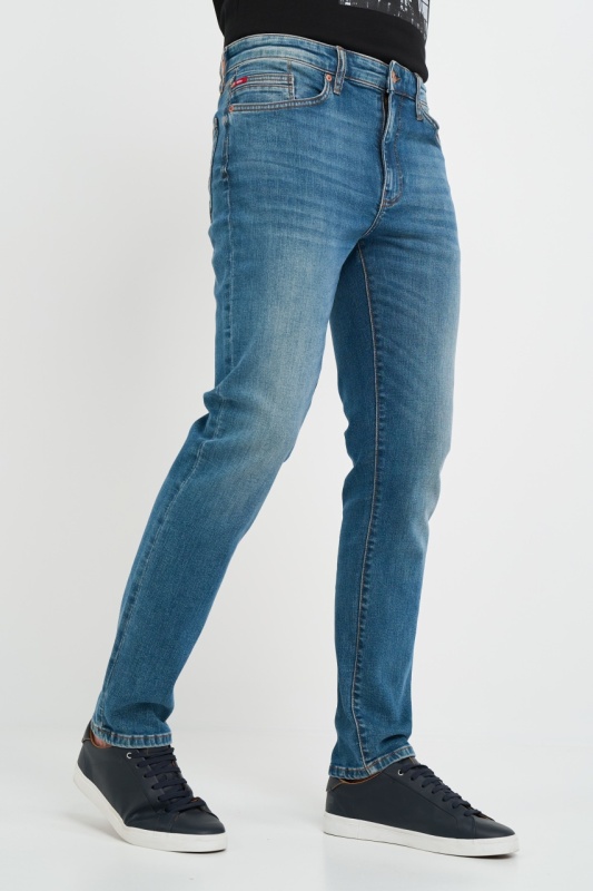 Lee Cooper - Blugi barbat slim cu aspect decolorat - Img 6
