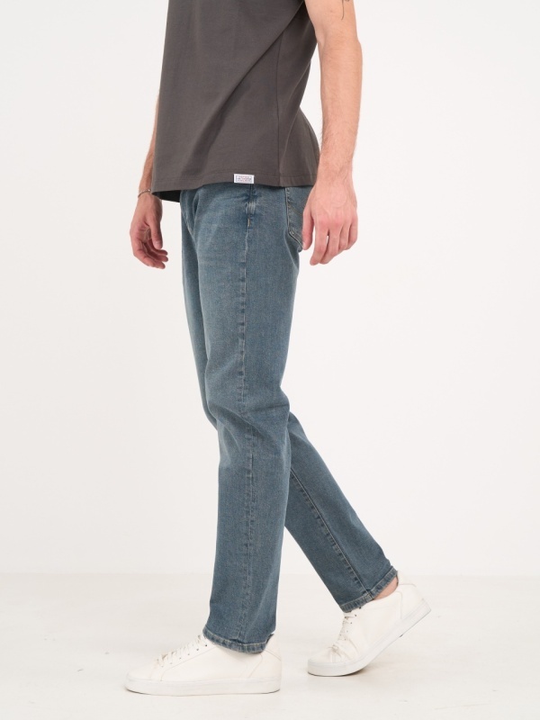 Lee Cooper - Blugi barbat straight cu aspect usor decolorat - Img 5