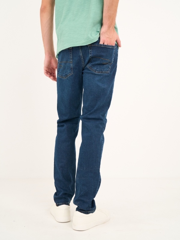 Lee Cooper - Blugi barbat straight de culoare inchisa - Img 3
