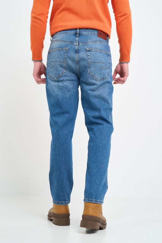Lee Cooper - Blugi barbat super slim cu aspect decolorat - Img 4