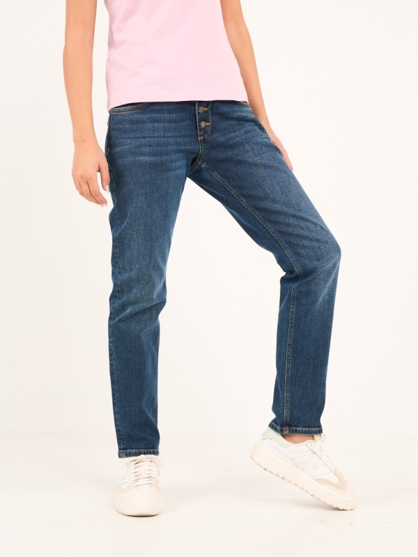 Lee Cooper - Blugi dama boyfriend cu aspect decolorat - Img 7