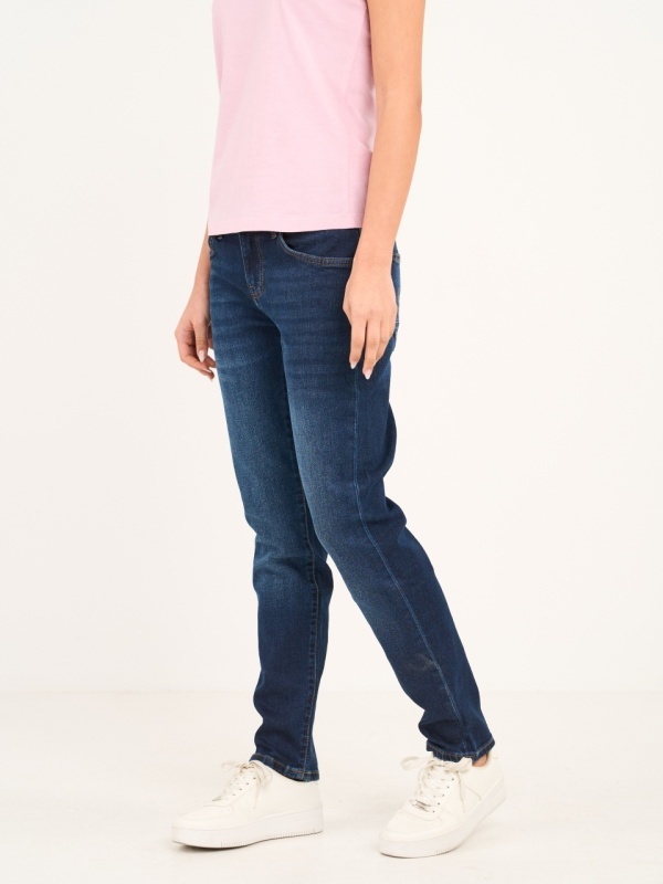 Lee Cooper - Blugi dama boyfriend cu aspect decolorat - Img 7