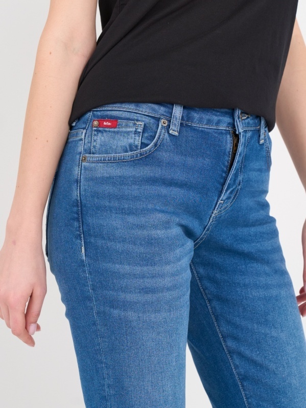 Lee Cooper - Blugi dama boyfriend cu aspect decolorat - Img 3