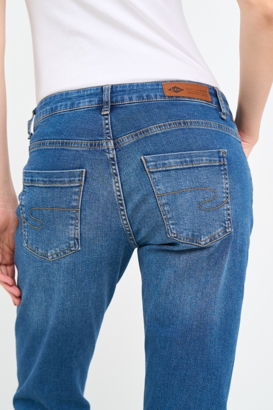 Lee Cooper - Blugi dama boyfriend cu aspect decolorat - Img 4