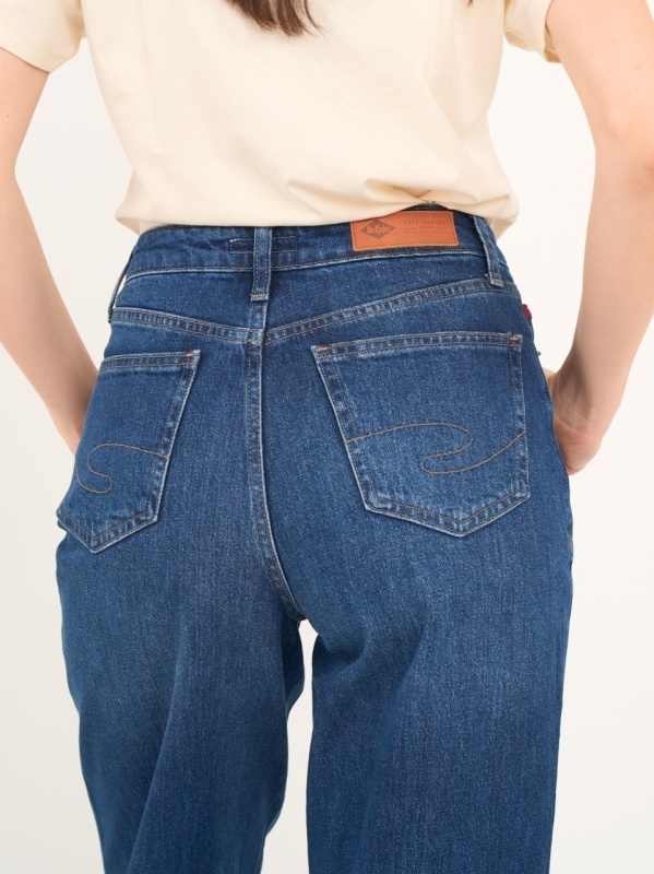 Lee Cooper - Blugi dama wide cu aspect usor decolorat - Img 4
