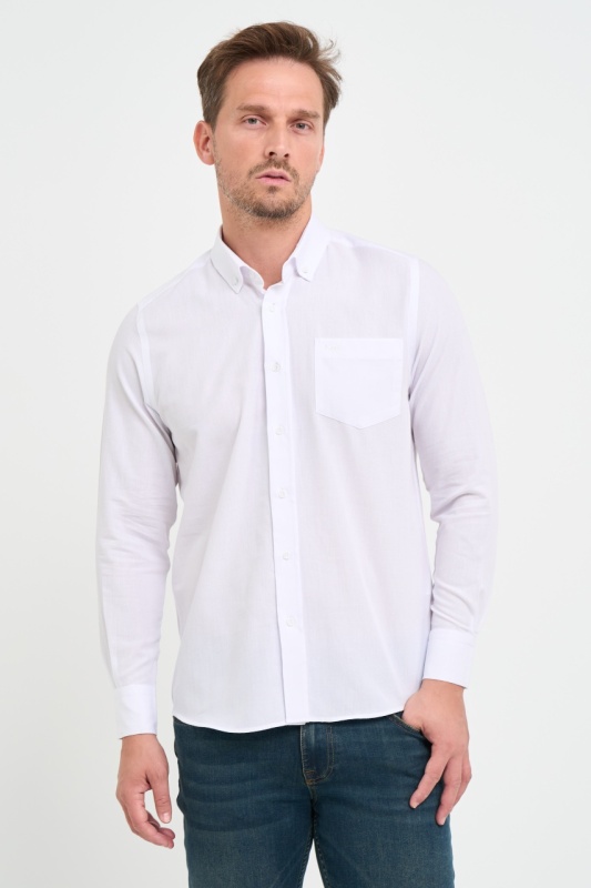 Lee Cooper - Camasa barbat regular cu buzunar aplicat