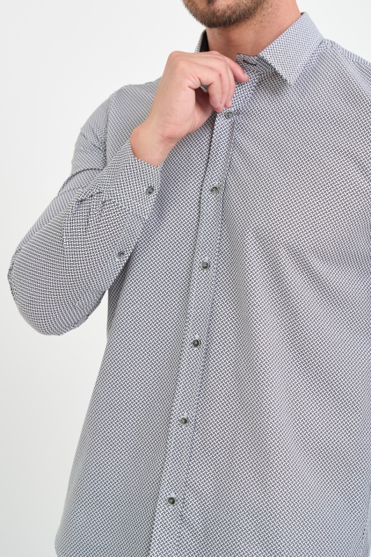 Lee Cooper - Camasa barbat slim cu maneca lunga si model - Img 3