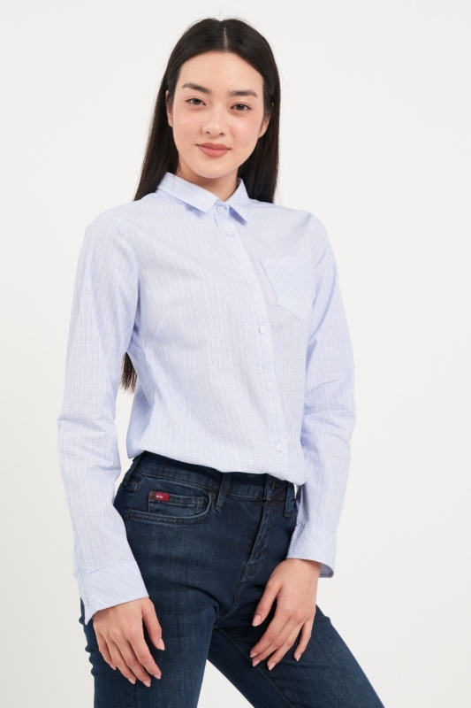 Lee Cooper - Camasa dama tip office cu buzunar aplicat - Img 4