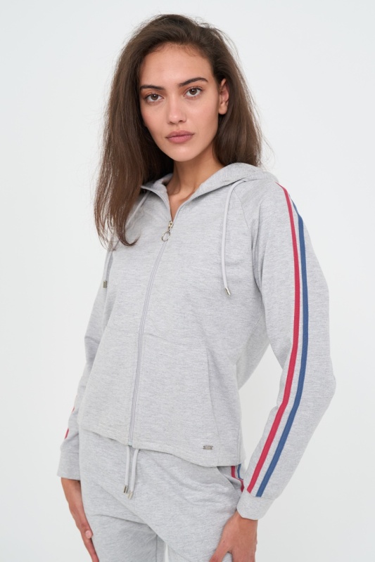 Lee Cooper - Hanorac dama cu model in dungi - Img 2