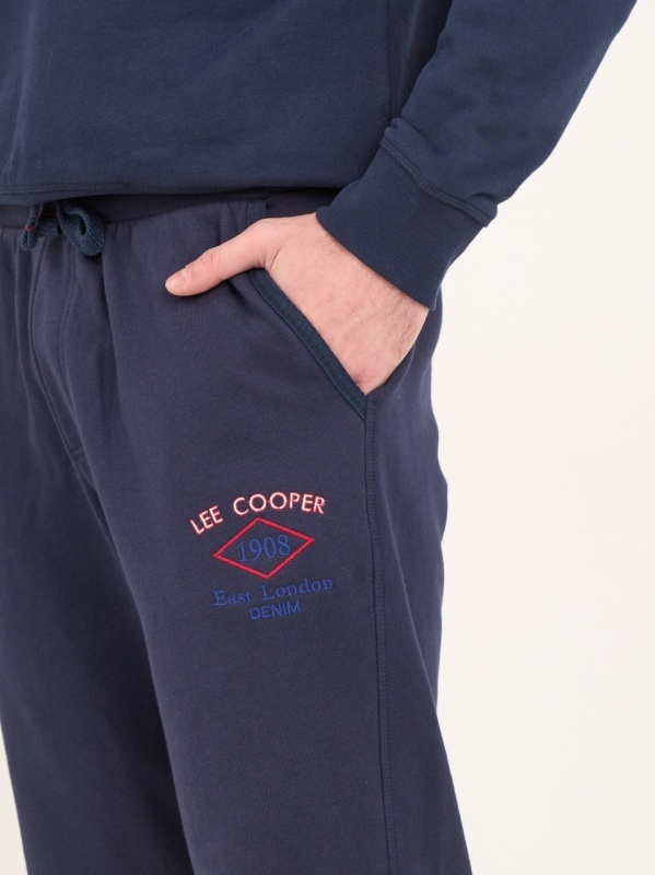 Lee Cooper - Pantaloni sport barbat cu logo si buzunare - Img 3