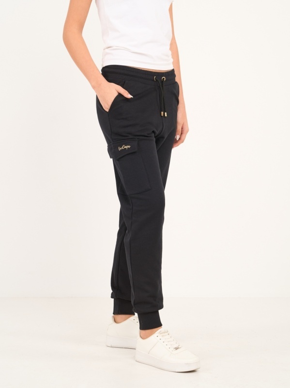 Lee Cooper - Pantaloni sport dama cu buzunare si logo aplicat - Img 6