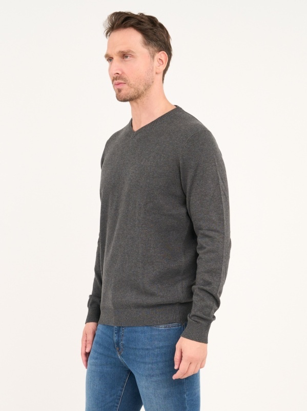 Lee Cooper - Pulover barbat cu maneca lunga de culoare uniforma - Img 4