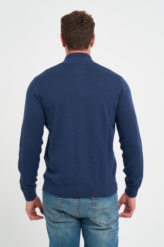Lee Cooper - Pulover barbat de culoare uniforma cu fermoar - Img 5