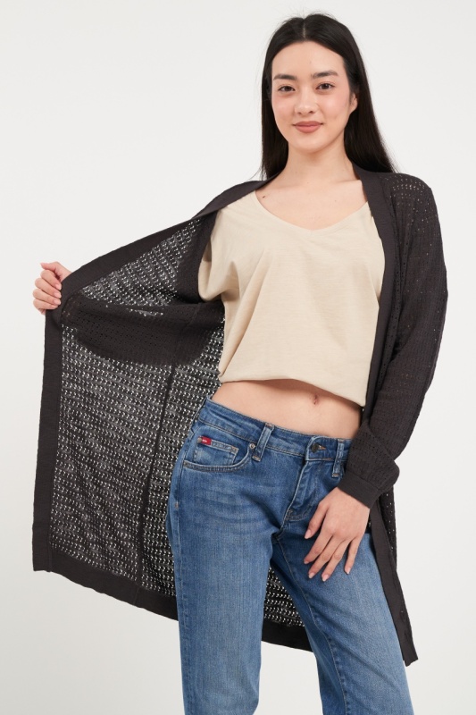 Lee Cooper - Pulover dama tip cardigan cu model - Img 3