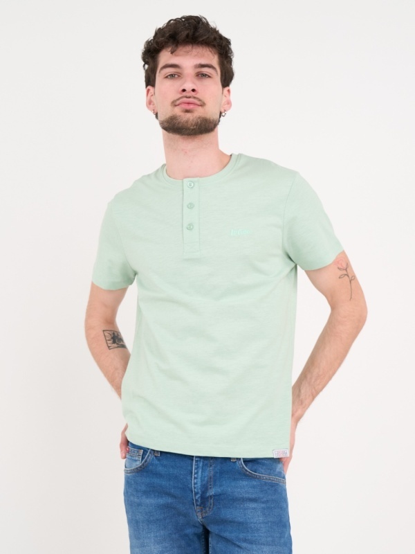 Lee Cooper - Tricou barbat cu detalii si nasturi - Img 6